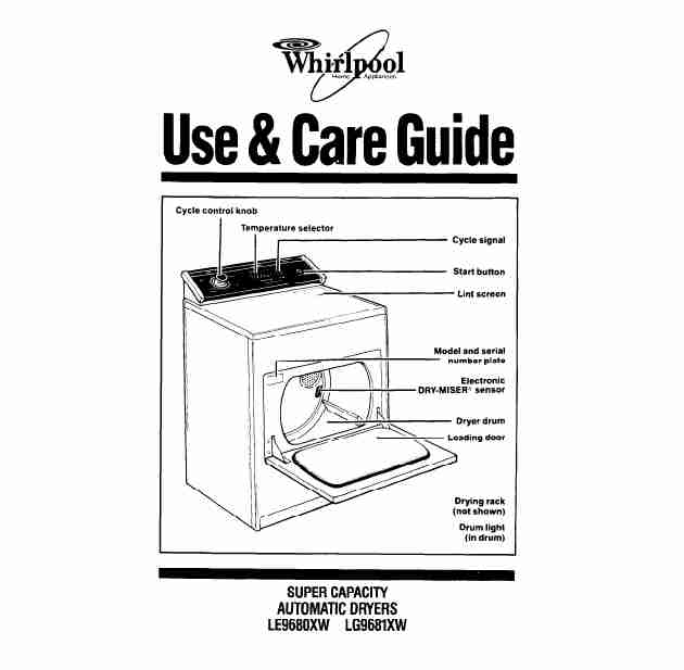 Whirlpool Clothes Dryer LE9680XW-page_pdf